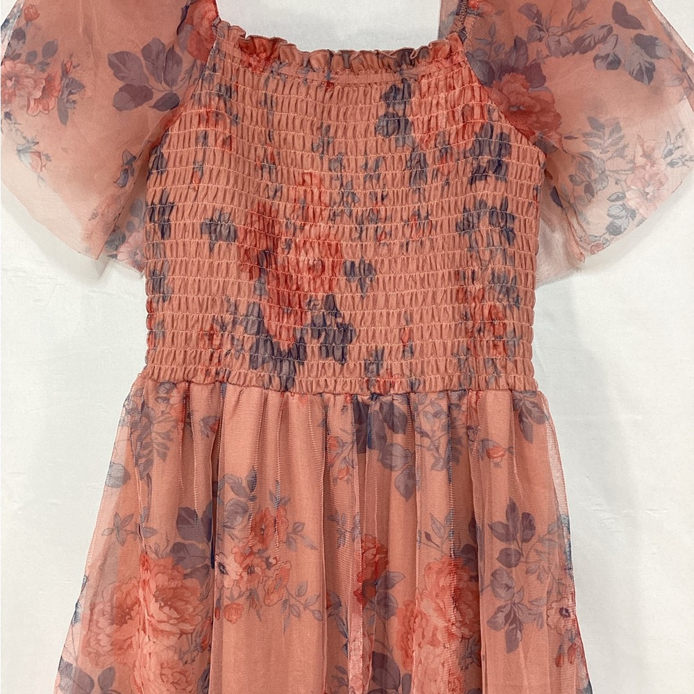 NWT Baltic Born large Tivoli Tulle dress in coral - Picture 4 of 15